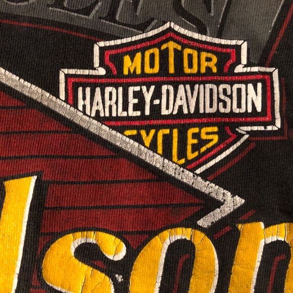 Vintage Harley, Davidson, Orange County, single stitch, RK Stratham - Picture 6 of 8